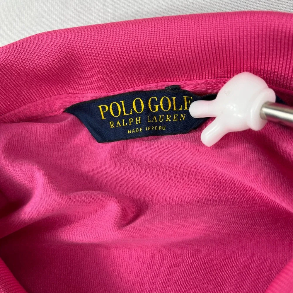 Polo Golf Ralph Lauren Polo Shirt‎ Pinehurst 1895 Logo Pink Mens XL